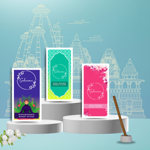 Gulessence Oudh ,Rose, Nirvanasence Bambooless Dhoop Sticks | Pack of 3 - EarthBased 