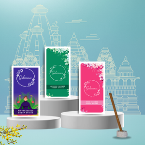 Gulessence Nirvanasence, Rose, Jasmine Bambooless Dhoop Sticks | Pack of 3 - EarthBased 