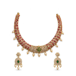 Ruby Pearl Choker Set - view 3