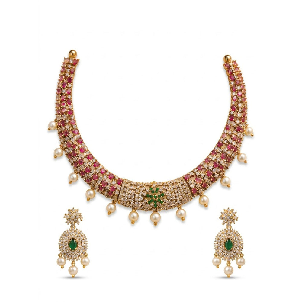Ruby Pearl Choker Set - view 3