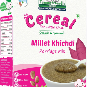 TummyFriendly Foods Organic Millet Khichdi Mix With Vegetables for Toddler Cereal (200 g) - EarthBased 