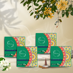 Jasmine Dhoop Cones | Made from Cow dung & Temple Flower | Gulessence - EarthBased 