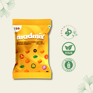 Quinoa Millet Puffs Pizza Party Pack of 10 - EarthBased 