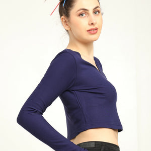 Bamboo Crop Top with Bell Sleeves | Trendy Gen Z Fashion | Eco-Friendly - EarthBased 
