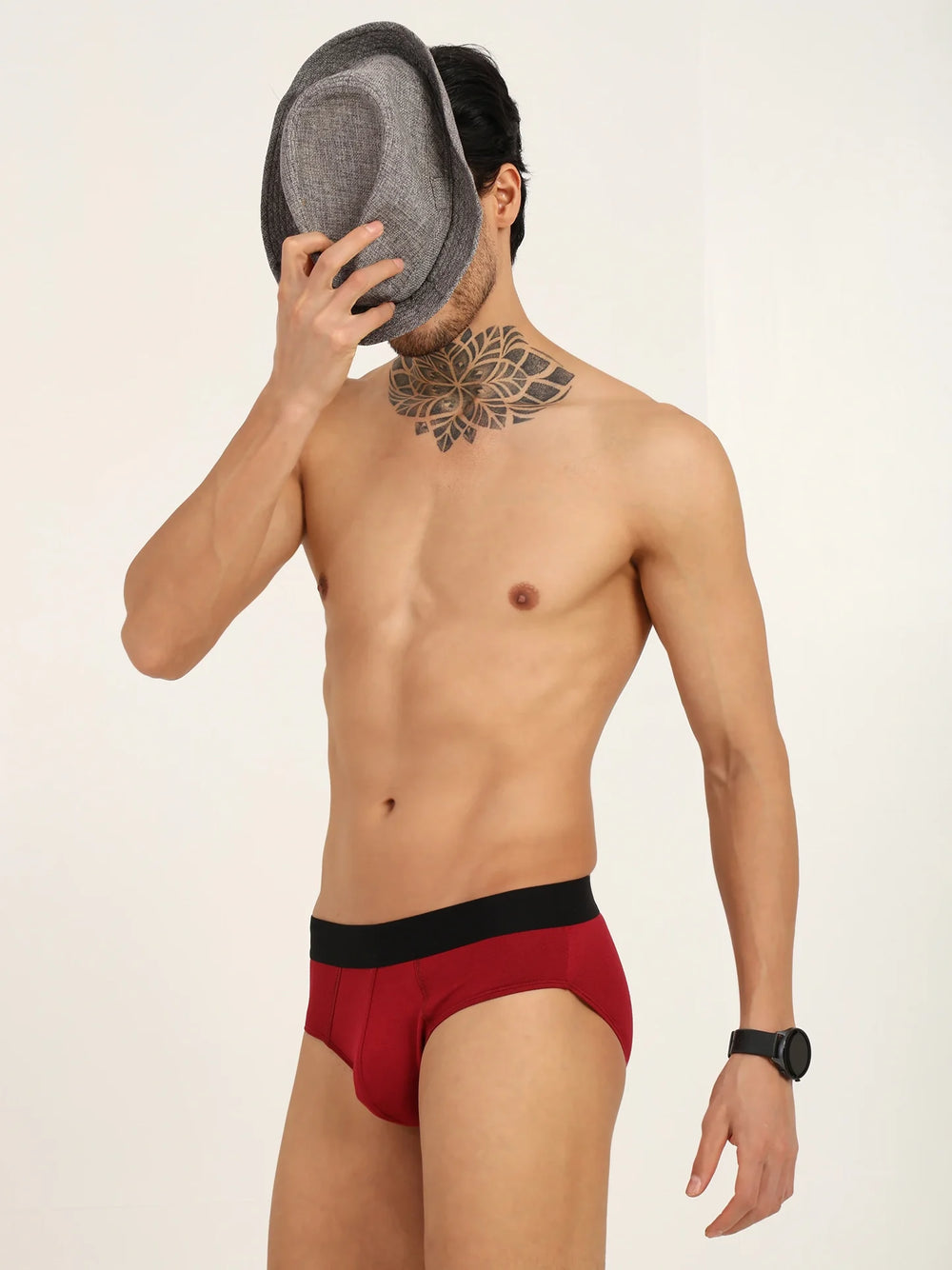 Bamboo Men’s Frenchie Fit Underwear (Pack of 2) | Maroon + Navy - EarthBased 