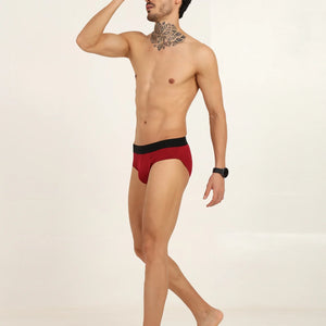 Bamboo Men’s Frenchie Fit Underwear (Pack of 2) | Maroon + Navy - EarthBased 