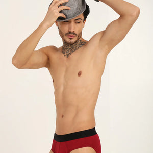 Bamboo Men’s Frenchie Fit Underwear (Pack of 2) | Maroon + Navy - EarthBased 