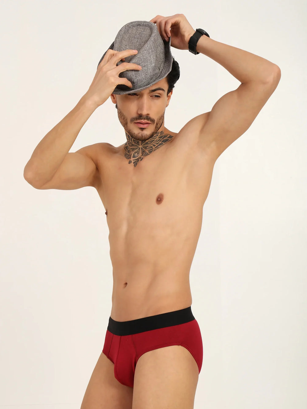 Bamboo Men’s Frenchie Fit Underwear (Pack of 2) | Maroon + Navy - EarthBased 