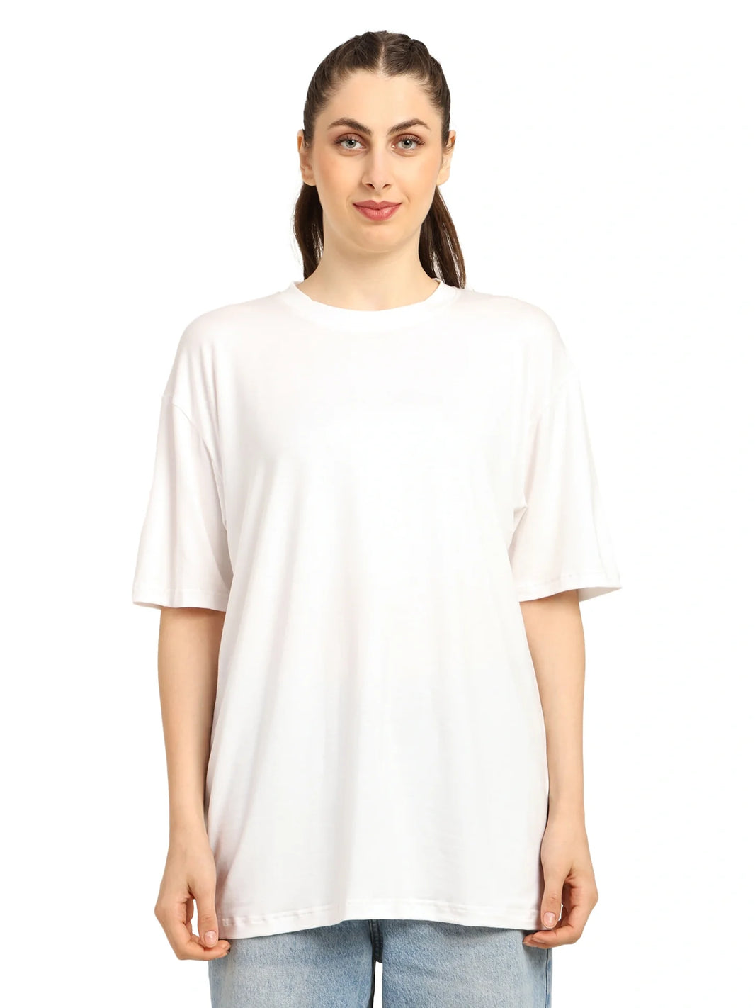 Women Oversized Bamboo T-Shirt – Soft, Breathable & Sustainable Fit - EarthBased 