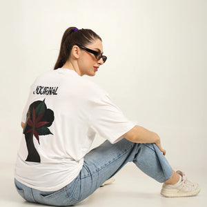 Women Oversized Bamboo T-Shirt – Soft, Breathable & Sustainable Fit - EarthBased 