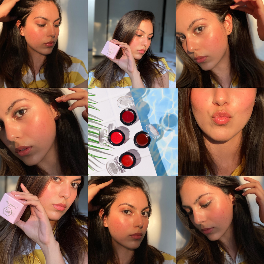 Pink, Red, Plum & Bronze Sunset- LIP AND CHEEK TINT