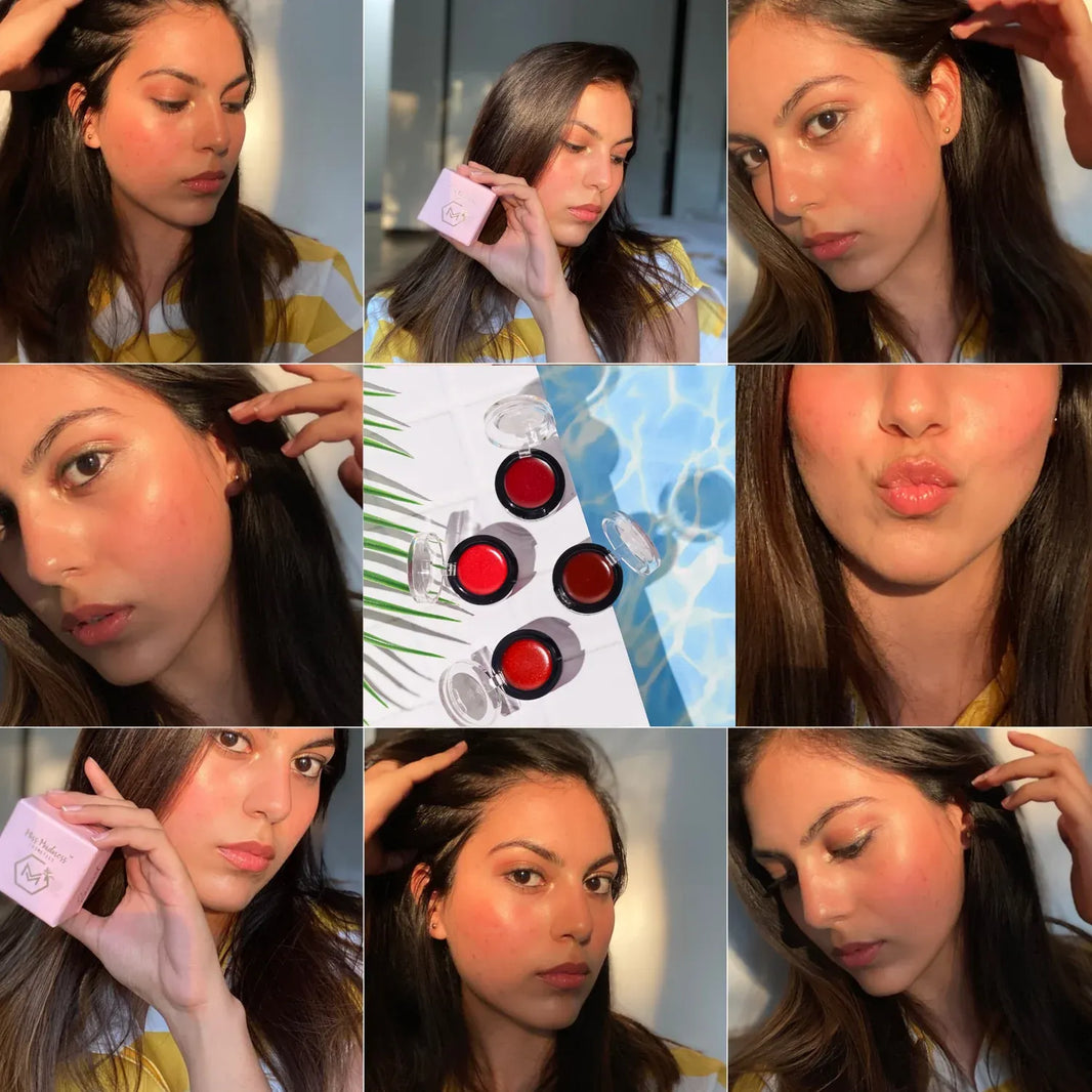 Pink, Red, Plum & Bronze Sunset- LIP AND CHEEK TINT
