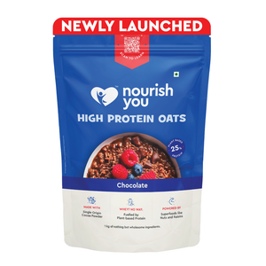 Nourish You 25% High Protein Chocolate Oats 1Kg - EarthBased 