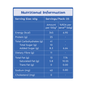 Nourish You 25% High Protein Chocolate Oats 1Kg - EarthBased 