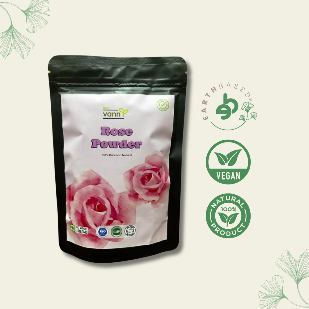 Eco vann Rose powder | Pack of 3 - EarthBased 