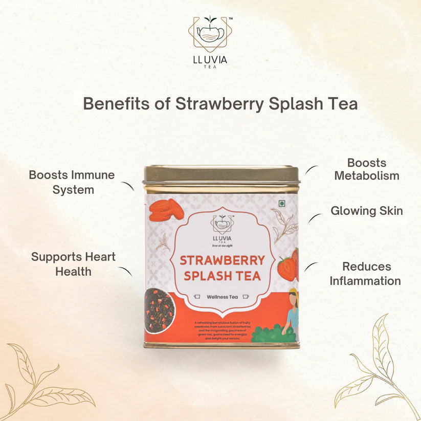 Strawberry Splash Tea by Lluvia Tea - EarthBased 