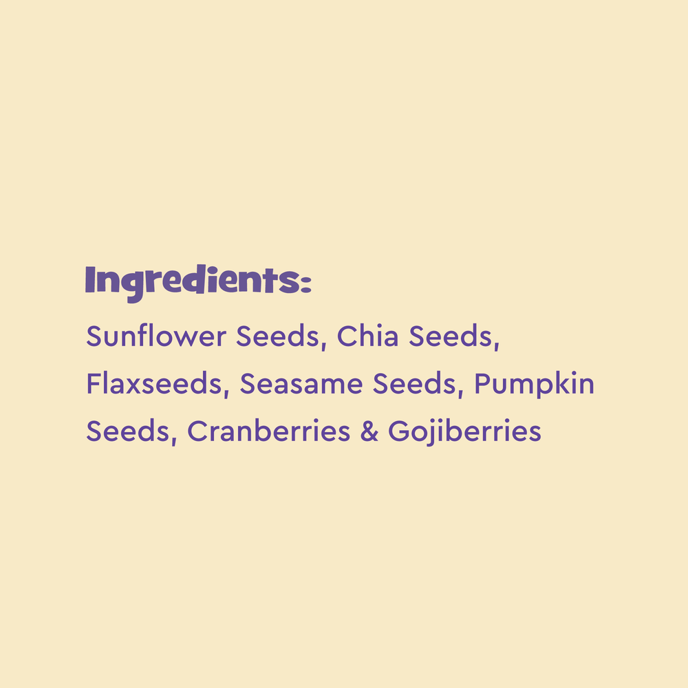 Nourish You Antioxidant Boost 7 in 1 Super Seeds Trail Mix – 100g - EarthBased 