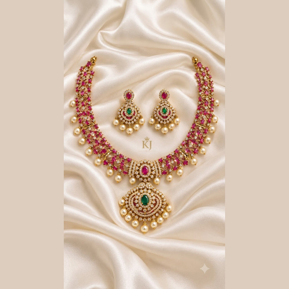 Ruby Temple Necklace Set - view 4