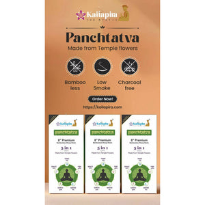 Panchtatva 5 in 1 Element Series | Bamboo-Less Incense Sticks | Pack of 2 - EarthBased 