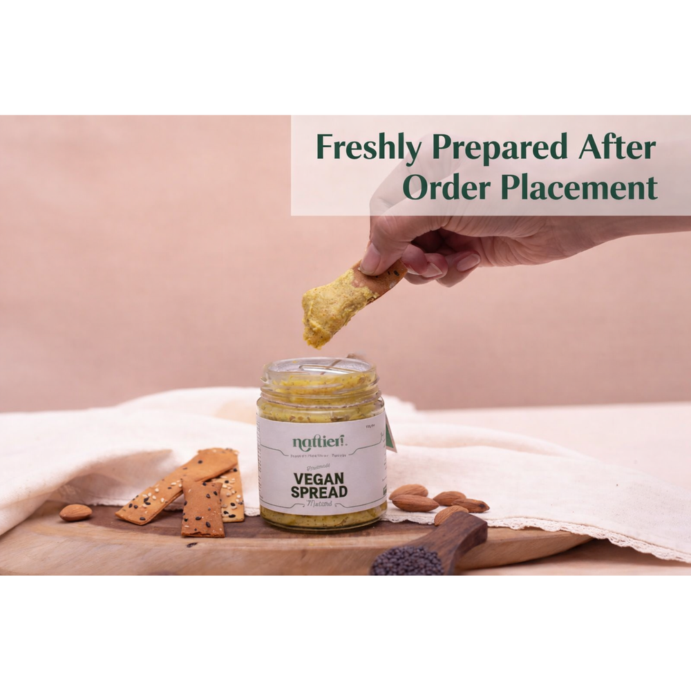 Handmade vegan mustard spread by Nattier by Natasha