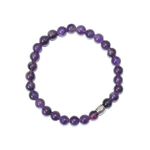 Real Certified Amethyst Stone Healing Bracelet | Powerful Stone For Protection & Inner Cleansing - EarthBased 