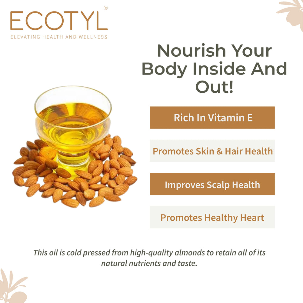 Cold-Pressed Almond Oil (Sweet) | Ecotyl - EarthBased 