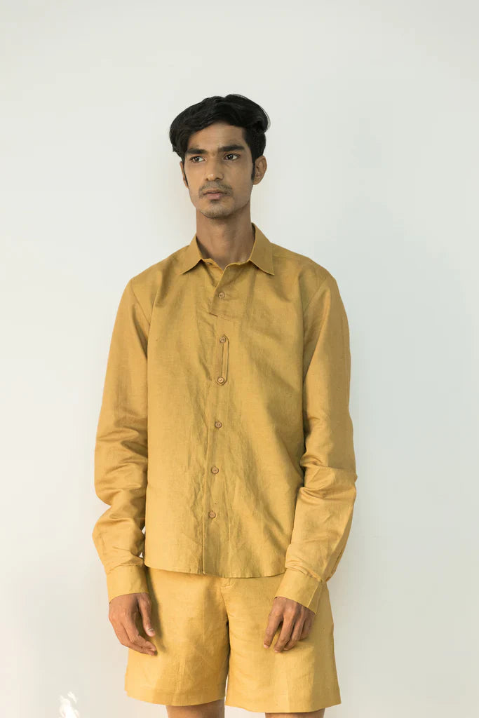 ASYMMETRIC PLACKET SHIRT - EarthBased 