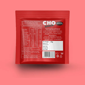 Aaj Pakao - CHO Almond Chocolate Protein Snack Bars | Pack of 6 | Daily Nutrition & Sustained Energy Bars | All Natural, No Added Sugar, No Preservatives | 150g Vegan product - EarthBased 