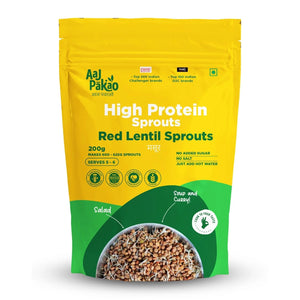 Aaj Pakao | Dehydrated Red Lentil Sprouts, 200g - EarthBased 