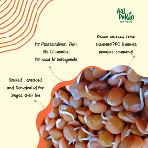 Aaj Pakao | Dehydrated Red Lentil Sprouts, 200g - EarthBased 