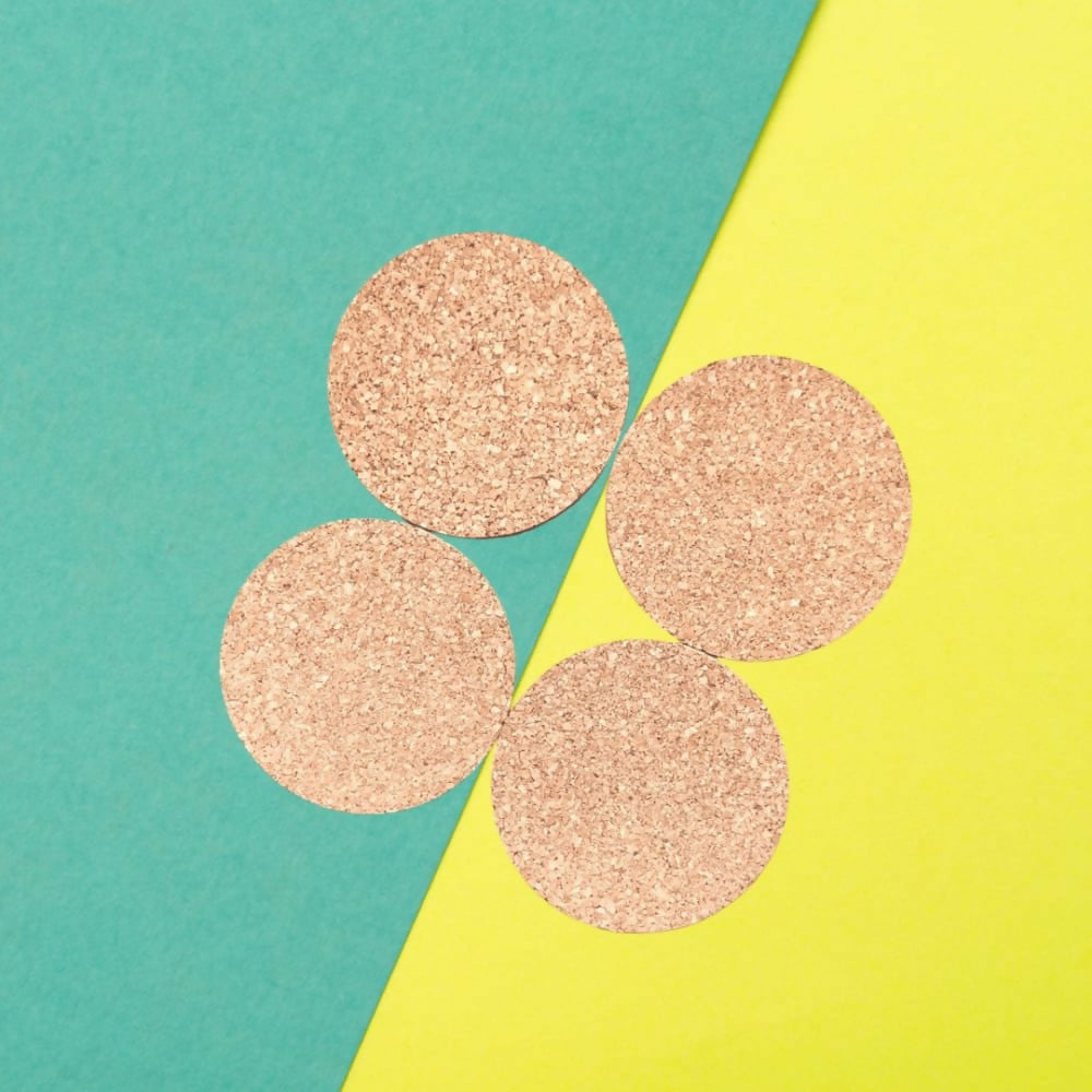 Coasters (Cork) Pack of 4 - EarthBased 