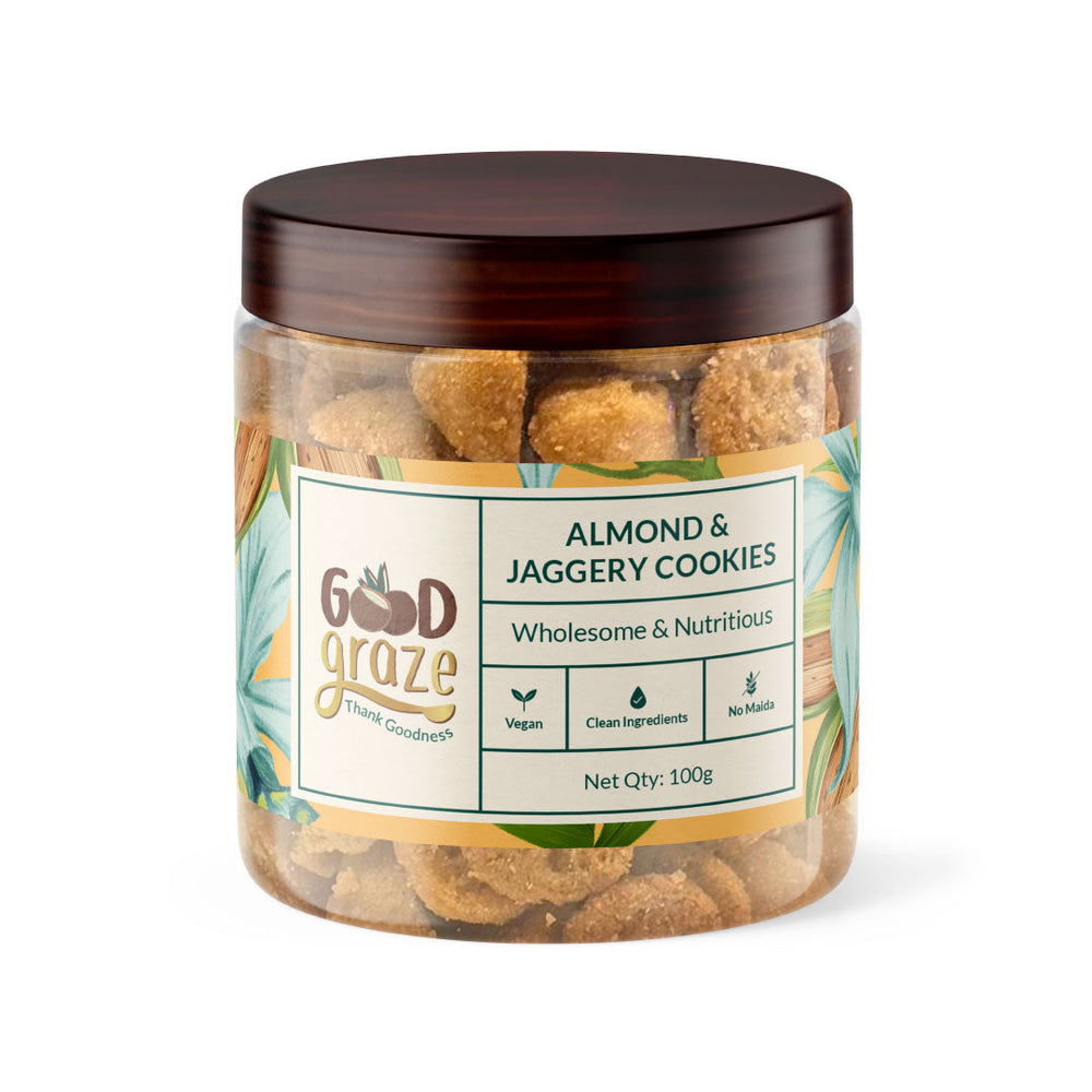 Almond and jaggery cookies pack - EarthBased