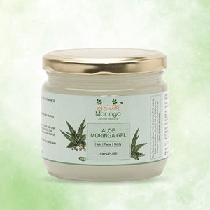 Daivik Moringa Aloe Moringa Gel | 100% Natural | Anti Aging, Anti Acne, Hair Growth, Moisturizer | 300 g - EarthBased 