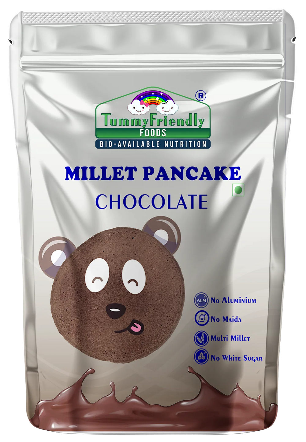 TummyFriendly Foods Aluminium-Free Millet Pancake Mix - Chocolate - 800g - EarthBased 