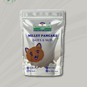 TummyFriendly Foods Aluminium-Free Millet Pancake Mix with Dates and Nuts 800 g - EarthBased 