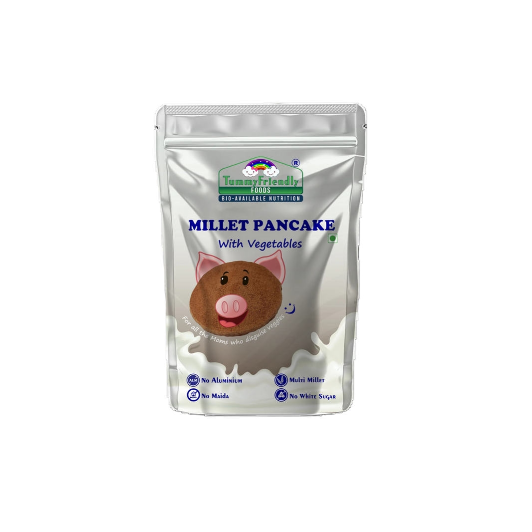 TummyFriendly Foods Aluminium-Free Millet Pancake Mix with Vegetables 800 g - EarthBased 