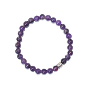Real Certified Amethyst Stone Healing Bracelet | Powerful Stone For Protection & Inner Cleansing - EarthBased 