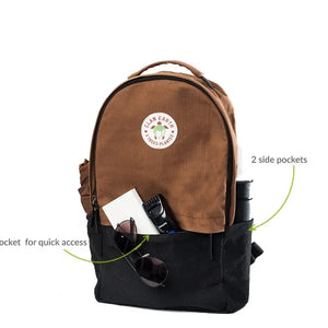 Clan Earth Amur Backpack - Charcoal Black - EarthBased 