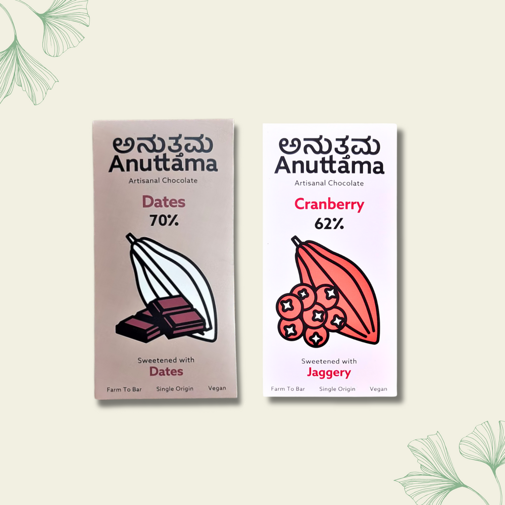 Anuttama | Dark Chocolate | Cranberry + Dates | Combo - EarthBased 
