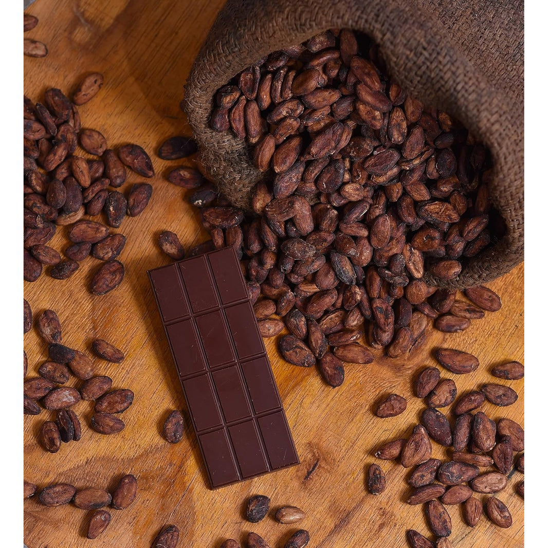 Anuttama | Roasted Almond Chocolate | 62% Cocoa , Gifts Box, Vegan Chocolate, Gift Hamper, Sugar Free, No Artificial Flavours, Lectin Free, Natural Chocolate Bar - EarthBased 