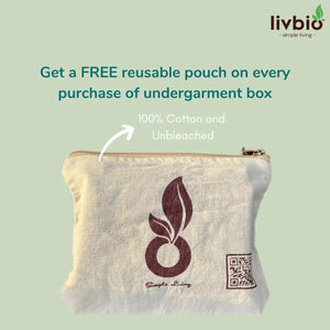 Organic Cotton & Natural Fiber Dyed Pink & Pomo Yellow Combo Underwear by Livbio - EarthBased 