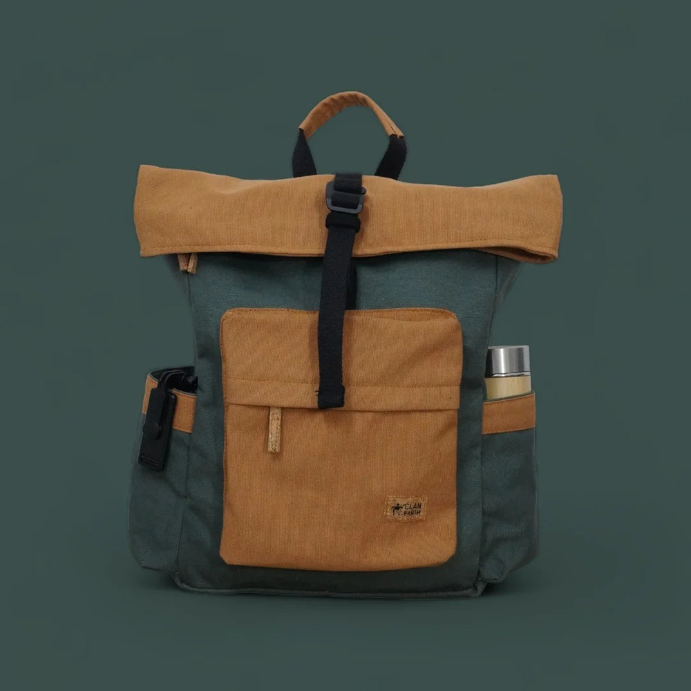 Armadillo Backpack - Green & Brown | Clan Earth - EarthBased 