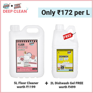SOVI® Floor Cleaner 5 Liter | SOVI® Dishwash Liquid Gel 2 Liter (₹499) FREE - EarthBased # #