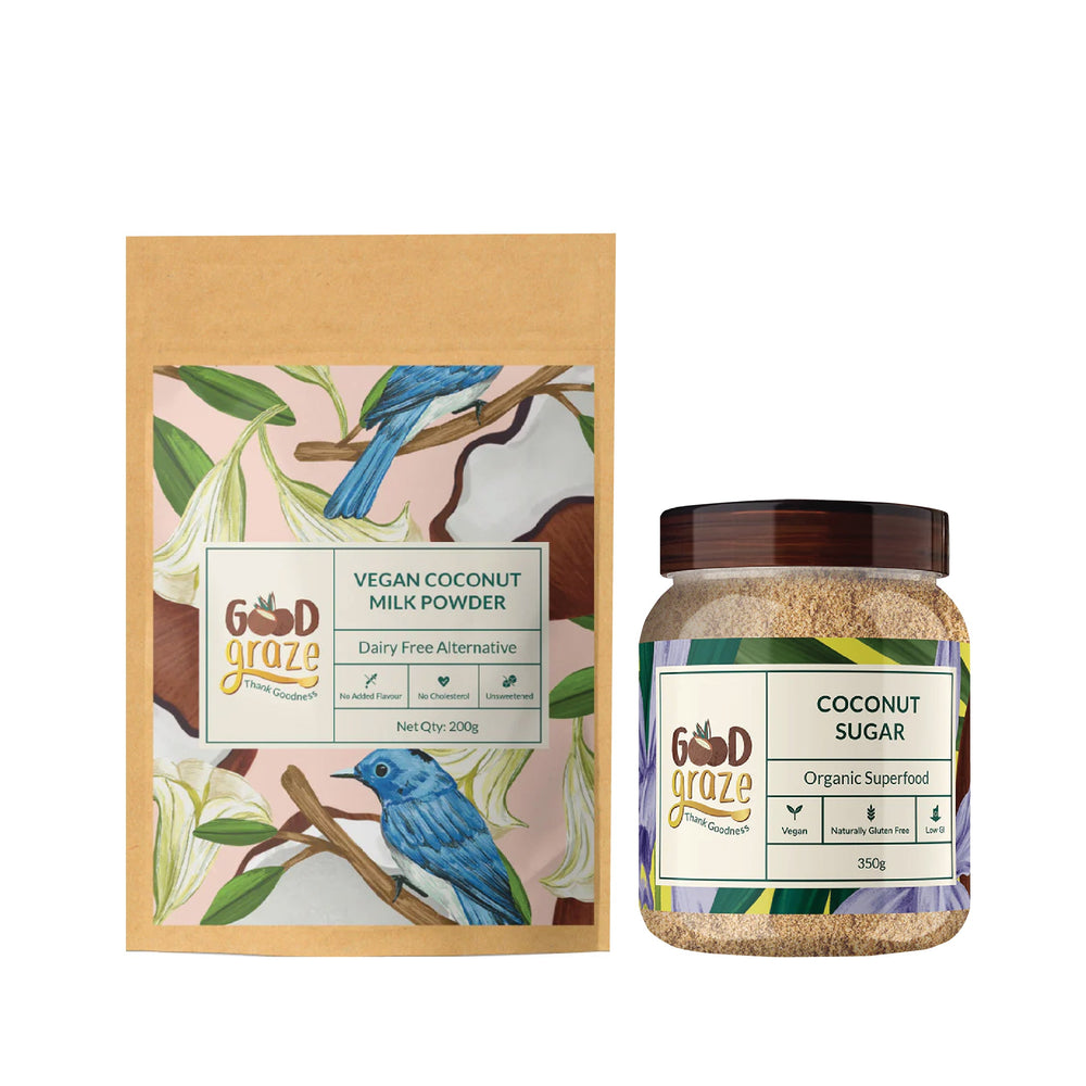 Good Graze Coconut Sugar and Vegan Coconut Milk Powder starter pack - EarthBased