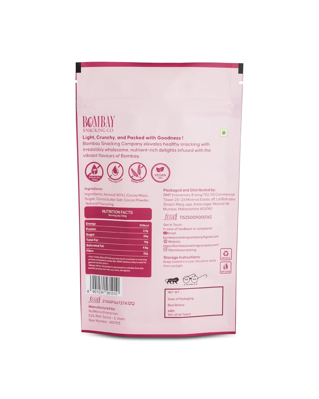 Bombay Snacking Co. Caramel Flavored Roasted Almonds (100g) –Hand-Roasted Caramel Glazed Almonds | 100g | The Ultimate Sweet & Crunchy Indulgence