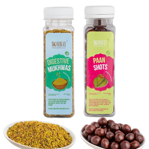 Bombay Snacking Company Paan Shots & Digestive Mukhwas | The Perfect Refresh Combo (Pack of 2) | 100% Natural Mouth Freshener - EarthBased 