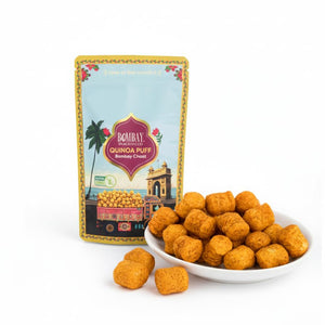 Bombay Snacking Co. The Ultimate Street Food Quinoa Puff Set | Two 4-Pack Variety Boxes | Healthy Dahi Puri & Bombay Chaat Flavours | 4 x 30g | 100% Roasted & Gluten-Free - EarthBased 