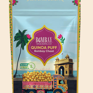 Bombay Snacking Co. The Ultimate Street Food Quinoa Puff Set | Two 4-Pack Variety Boxes | Healthy Dahi Puri & Bombay Chaat Flavours | 4 x 30g | 100% Roasted & Gluten-Free - EarthBased 