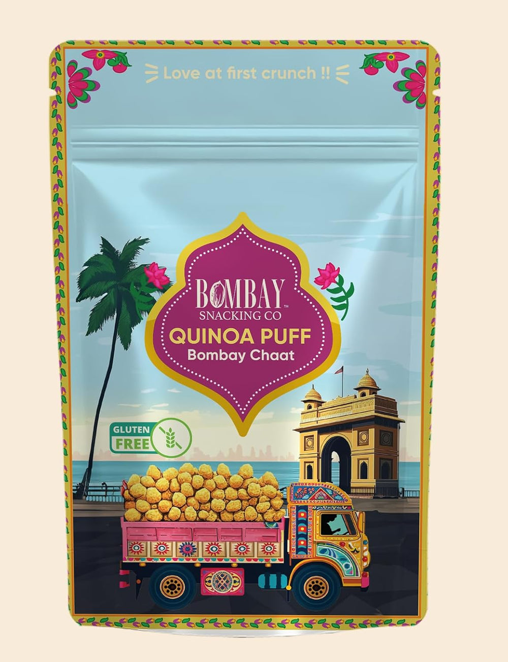 Bombay Snacking Co. The Ultimate Street Food Quinoa Puff Set | Two 4-Pack Variety Boxes | Healthy Dahi Puri & Bombay Chaat Flavours | 4 x 30g | 100% Roasted & Gluten-Free - EarthBased 