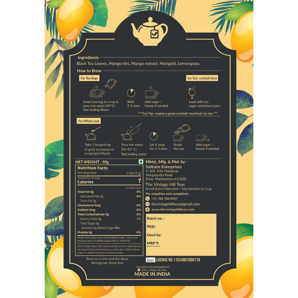 Hinty Minty Mango tea - EarthBased 